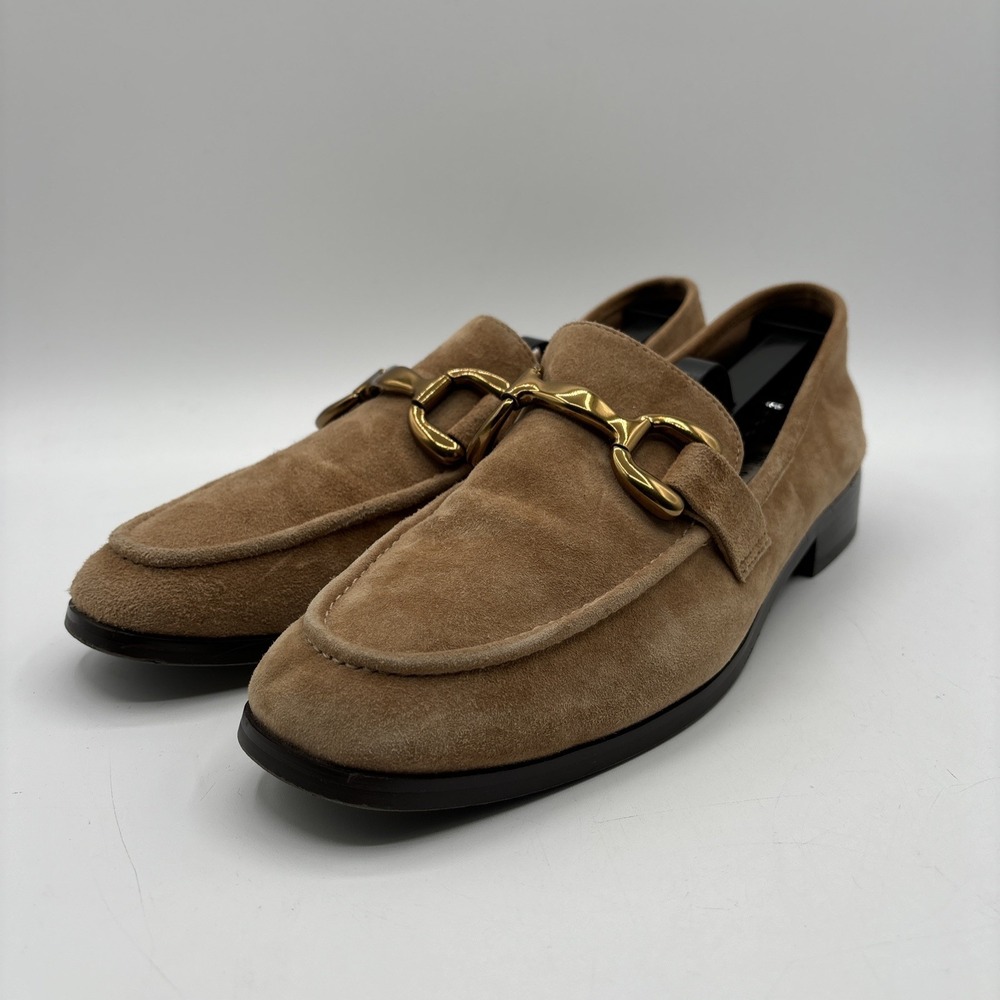 BIBI LOU Loafers Suede Women's EU 40 US 9.5 Brown Anthropologie Shoes